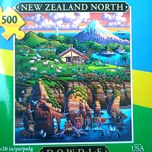 🏔 New Zealand North 500 Piece Puzzle COOL BOX DOWDLE